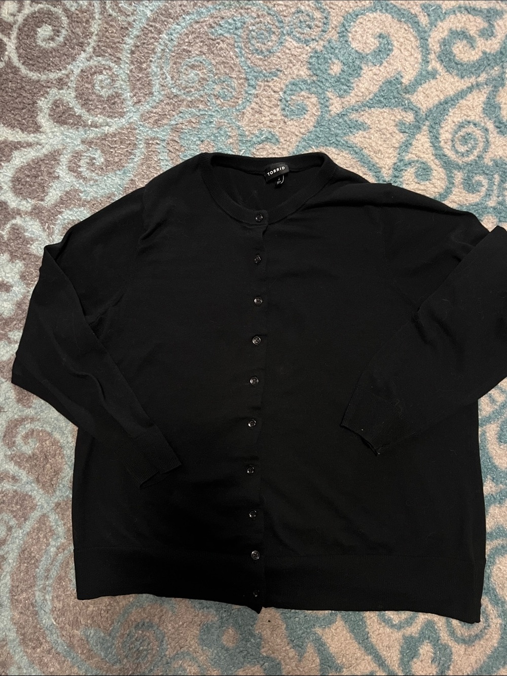 torrid Black Button-Up Cardigan Sweater